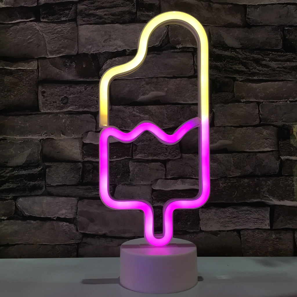 Separate Neon LED Modeling Light Popsicle Ice Cream