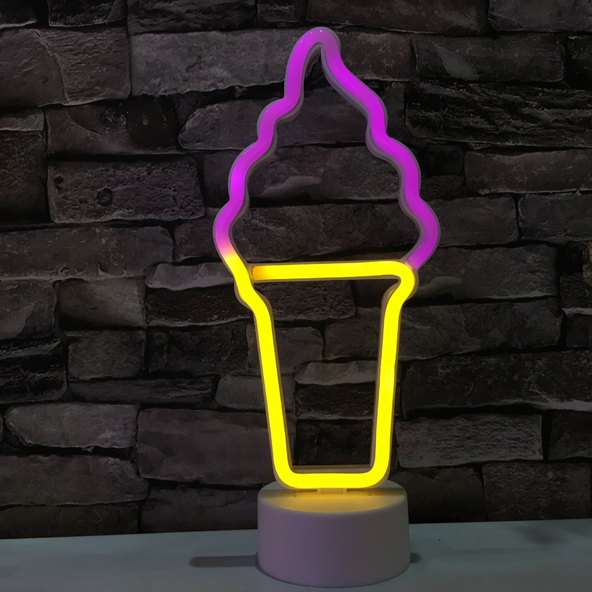 Separate Neon LED Modeling Light Popsicle Ice Cream