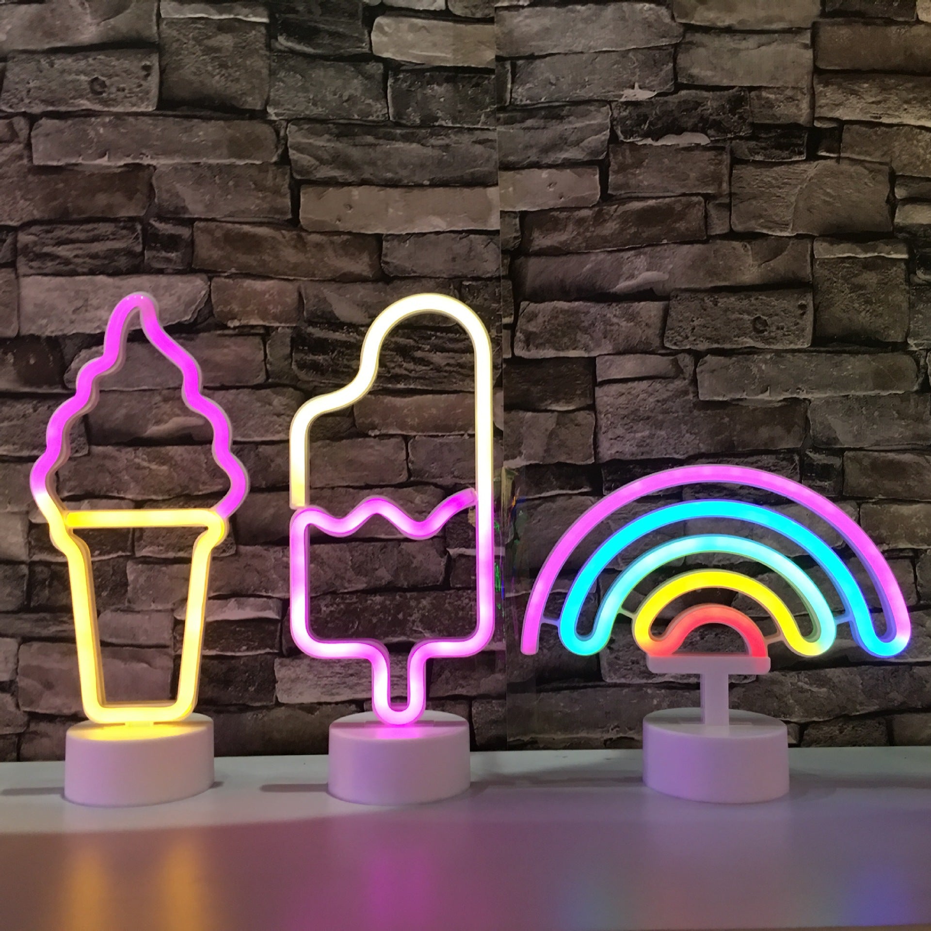 Separate Neon LED Modeling Light Popsicle Ice Cream