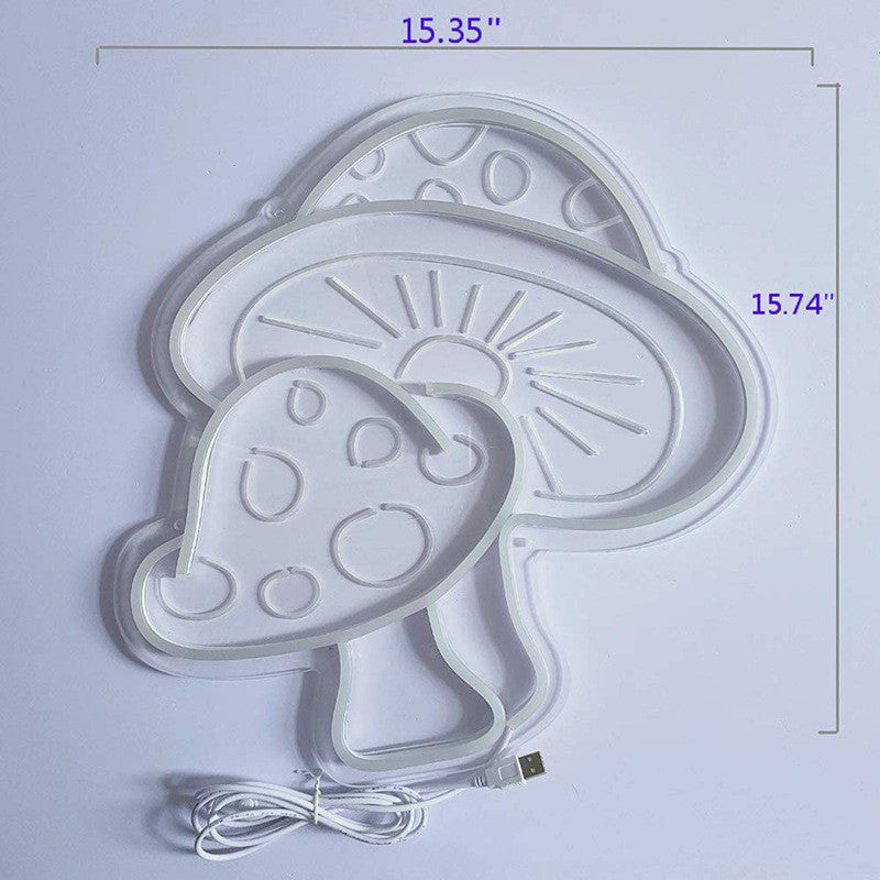 Mushroom Neon Light
