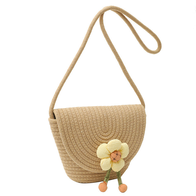 Flowers Straw Bag