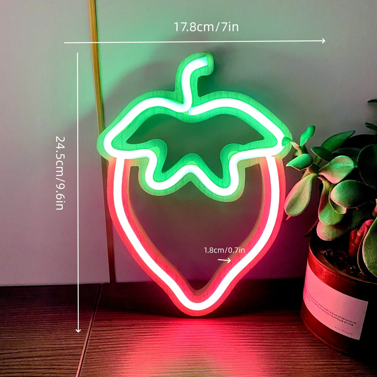 Strawberry Neon Light Led