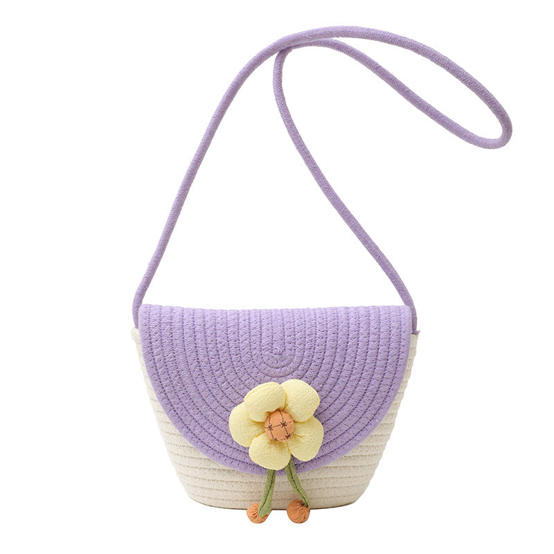 Flowers Straw Bag