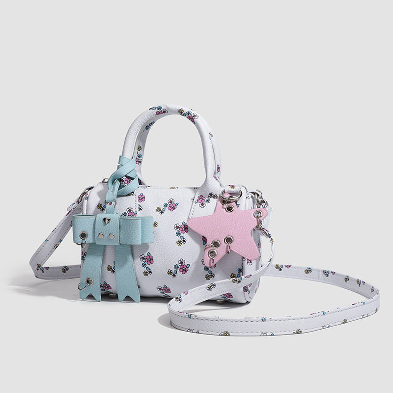 Floral Bag With Bow Accessory