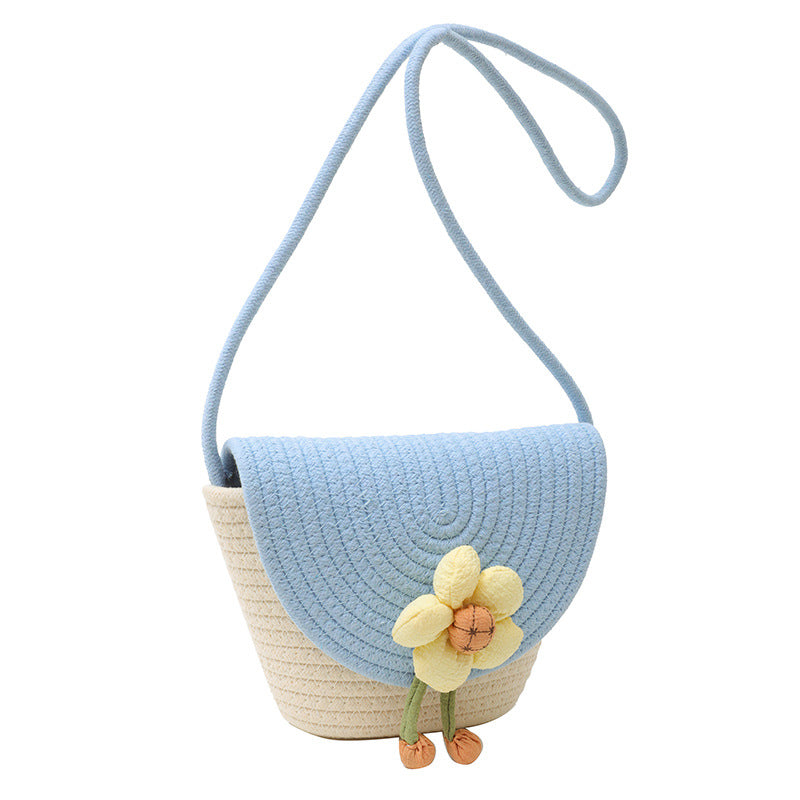 Flowers Straw Bag