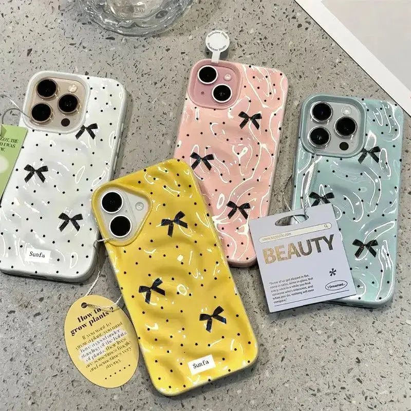 Black Bow Coquette Phone Case