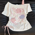 T Shirt Cotton Blend For Girls Kids Tops