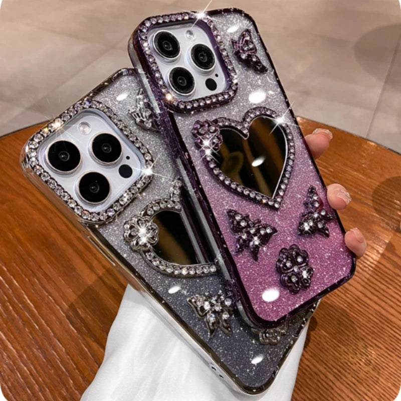 Heart Love Mirror Phone Case