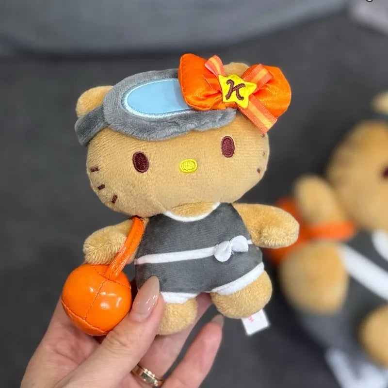 Summer Pool Beach Plush Keychain Pendant