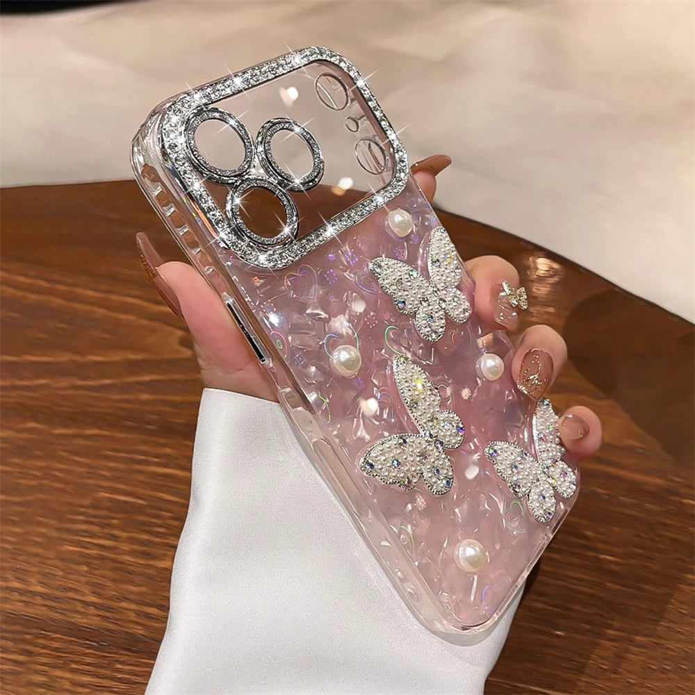 Butterfly Rhinestone Phone Case