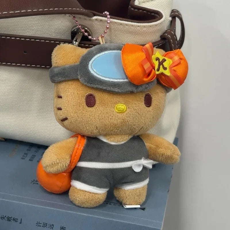 Summer Pool Beach Plush Keychain Pendant