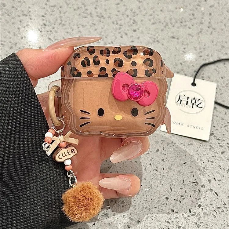 Cute Leopard AirPods Case
