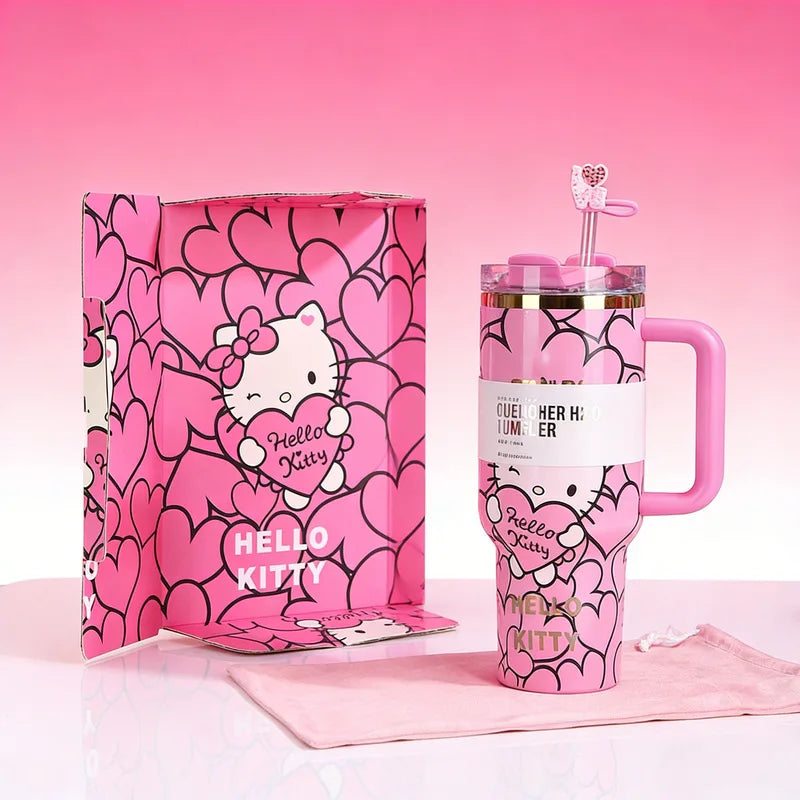 Kawaii Heart Water Bottle