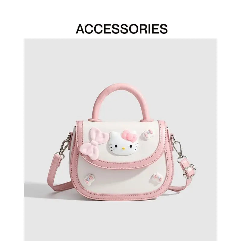 Cute Mini Handbag Pink White Kawaii Crossbody Bag