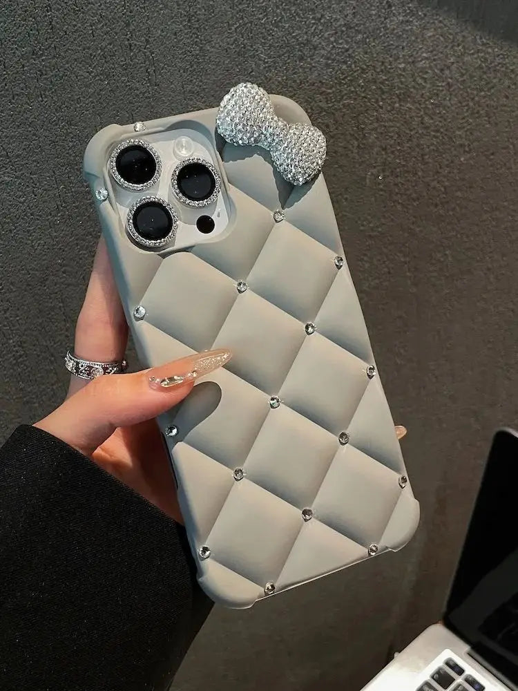 Luxury Designer Diamond Bow Phone Case