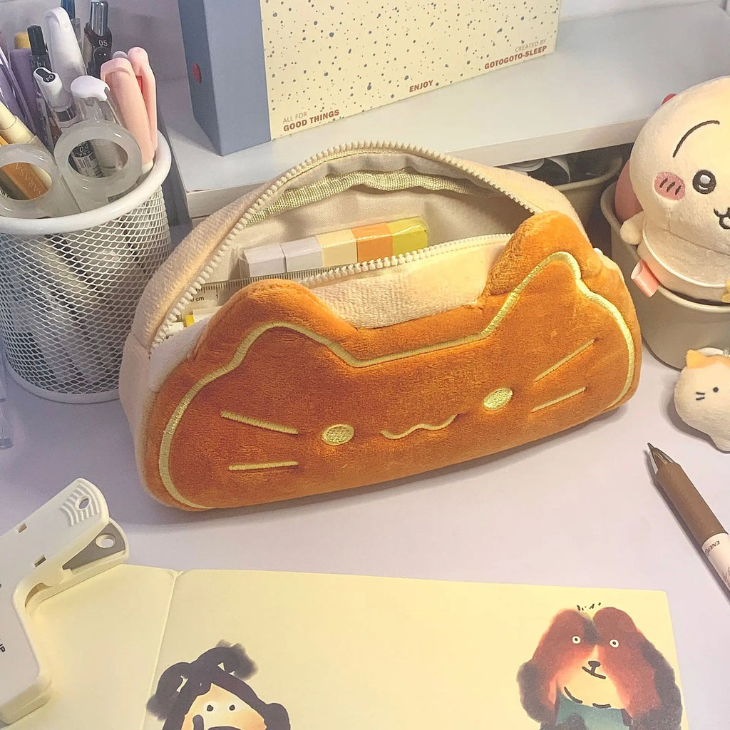 Cute Caramel Cat Plush Bag