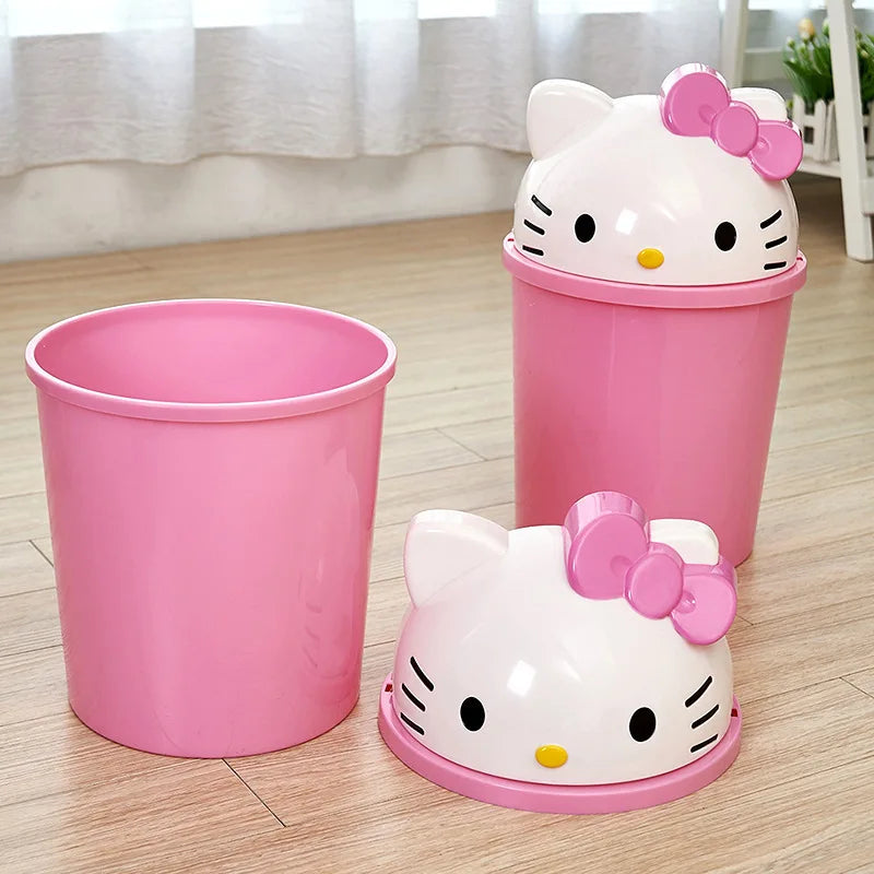Small Pink Kawaii Trash Can