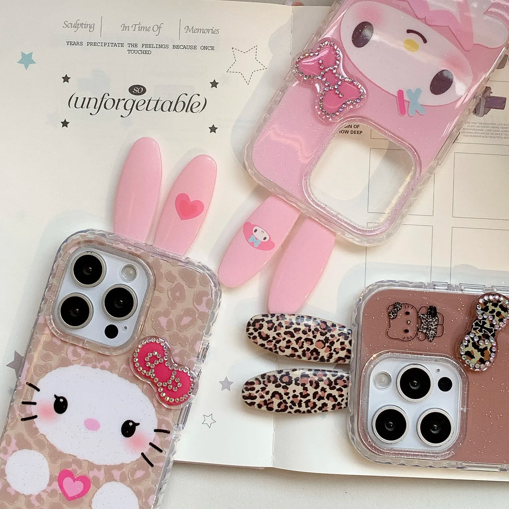 Super Cute Rabbit Ears Phone Case