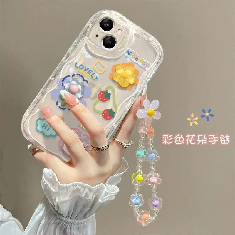 3D Cartoon Cute Flower Phone Case