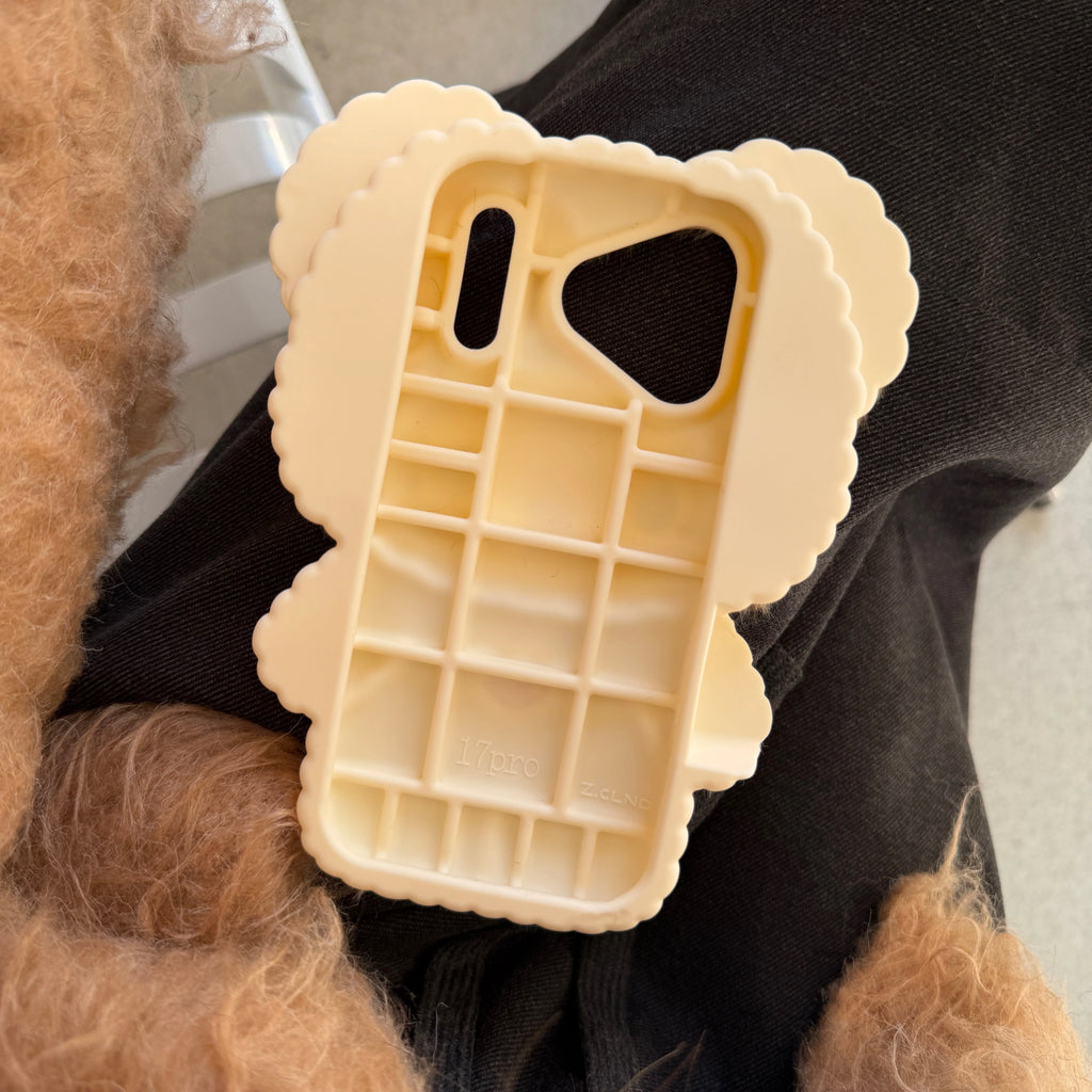 Fluffy Leopard Print Phone Case