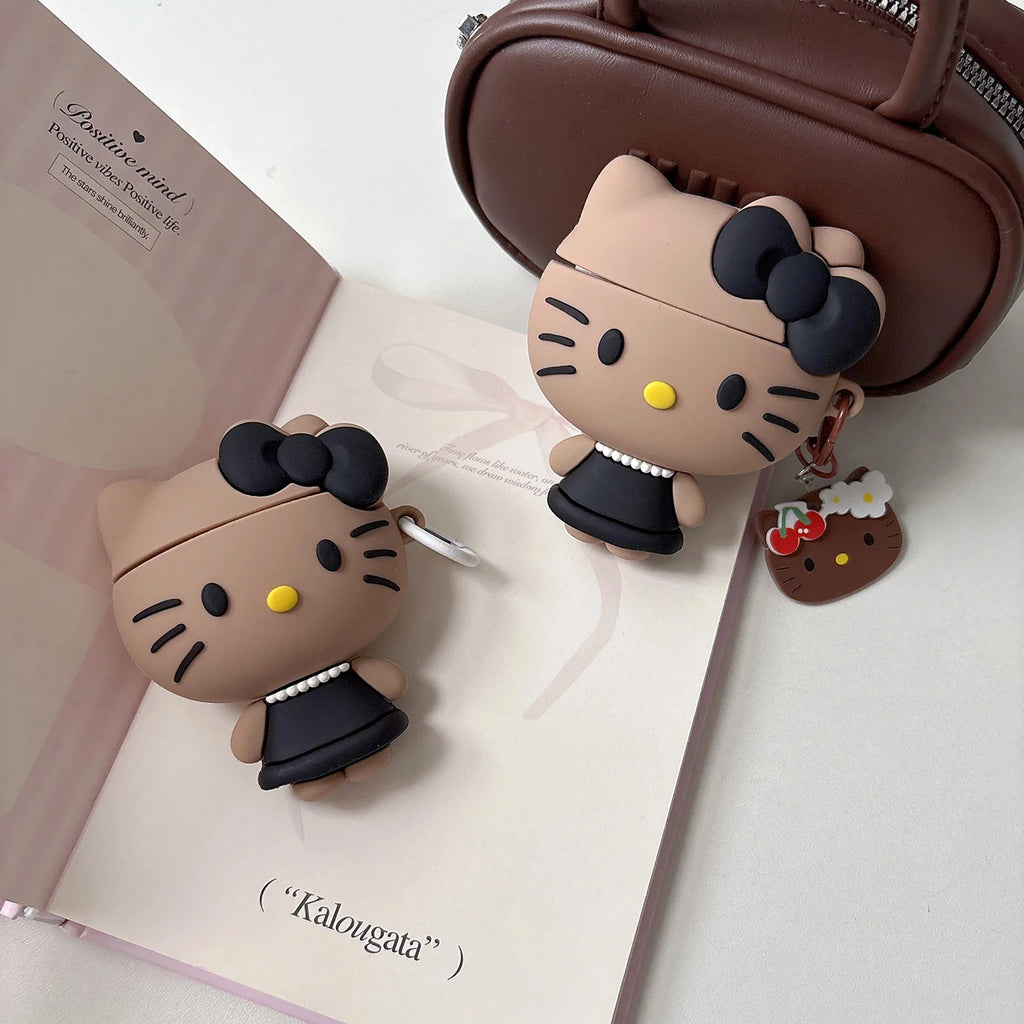 Y2K Black Dress Airpods Case