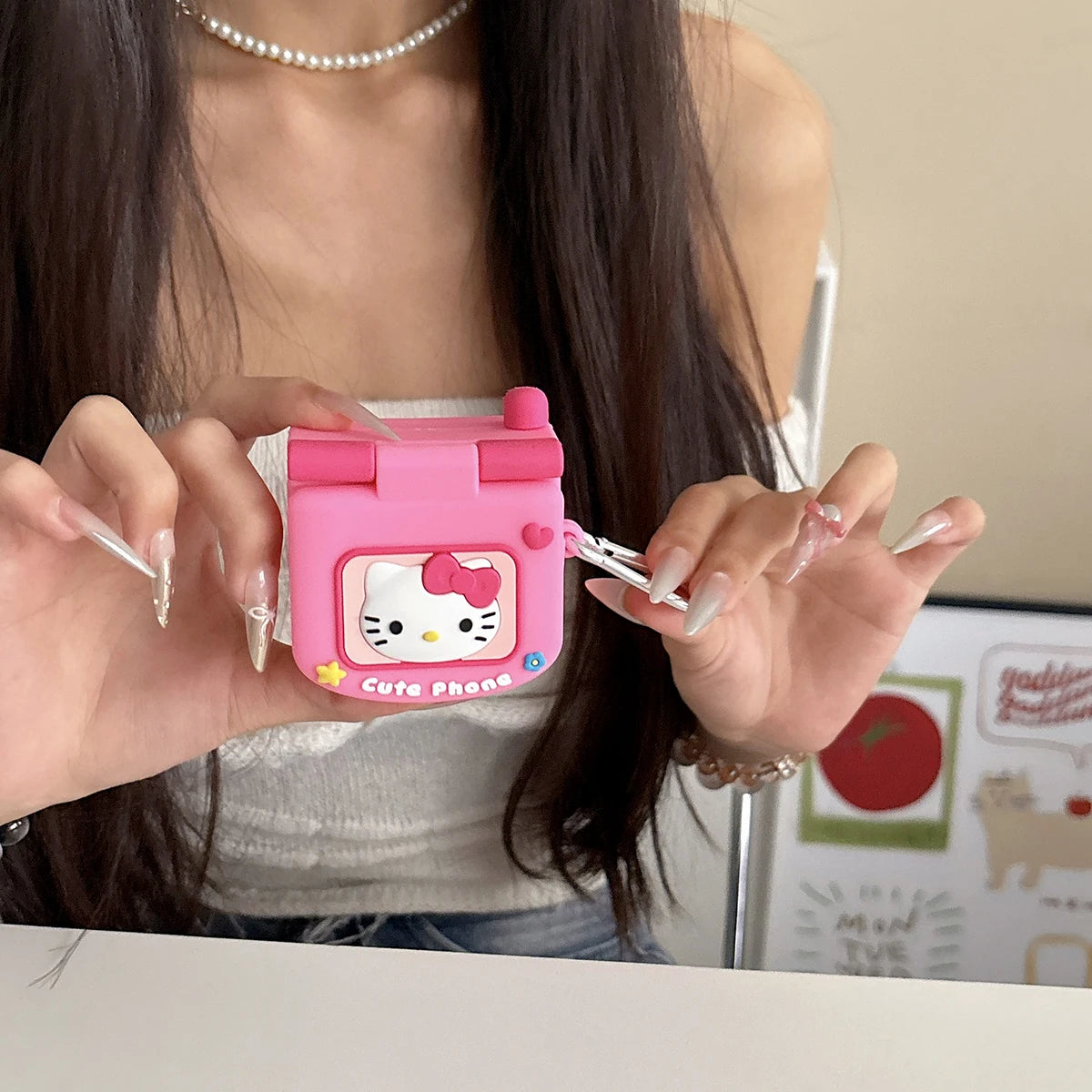 Pink Soft Silicone Airpods Case