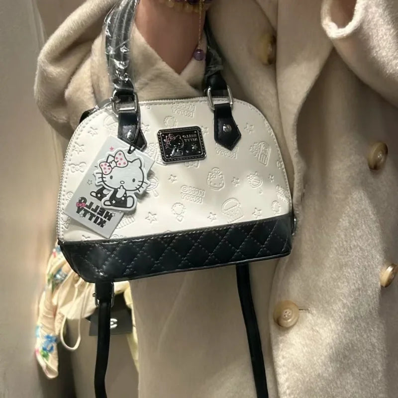 Black White Classic Handbag