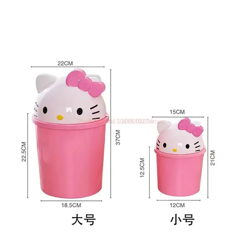 Small Pink Kawaii Trash Can