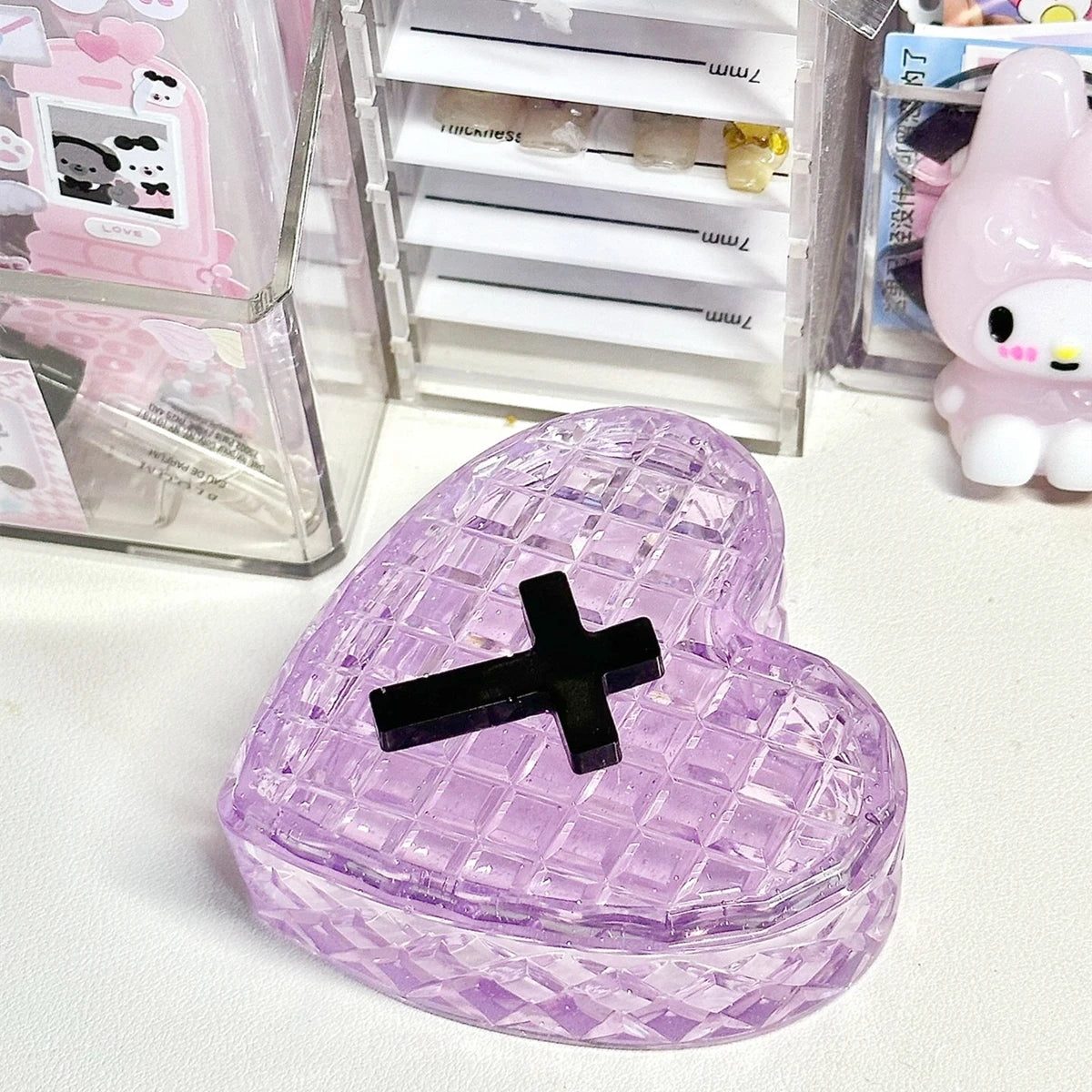 Cross Coffin Decoration Jewelry Storage Box