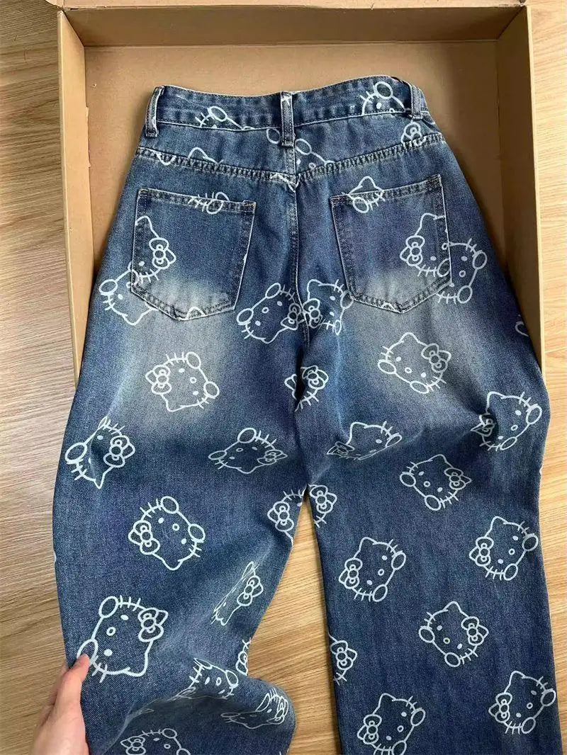 Kawaii Y2K Denim Jean Pants