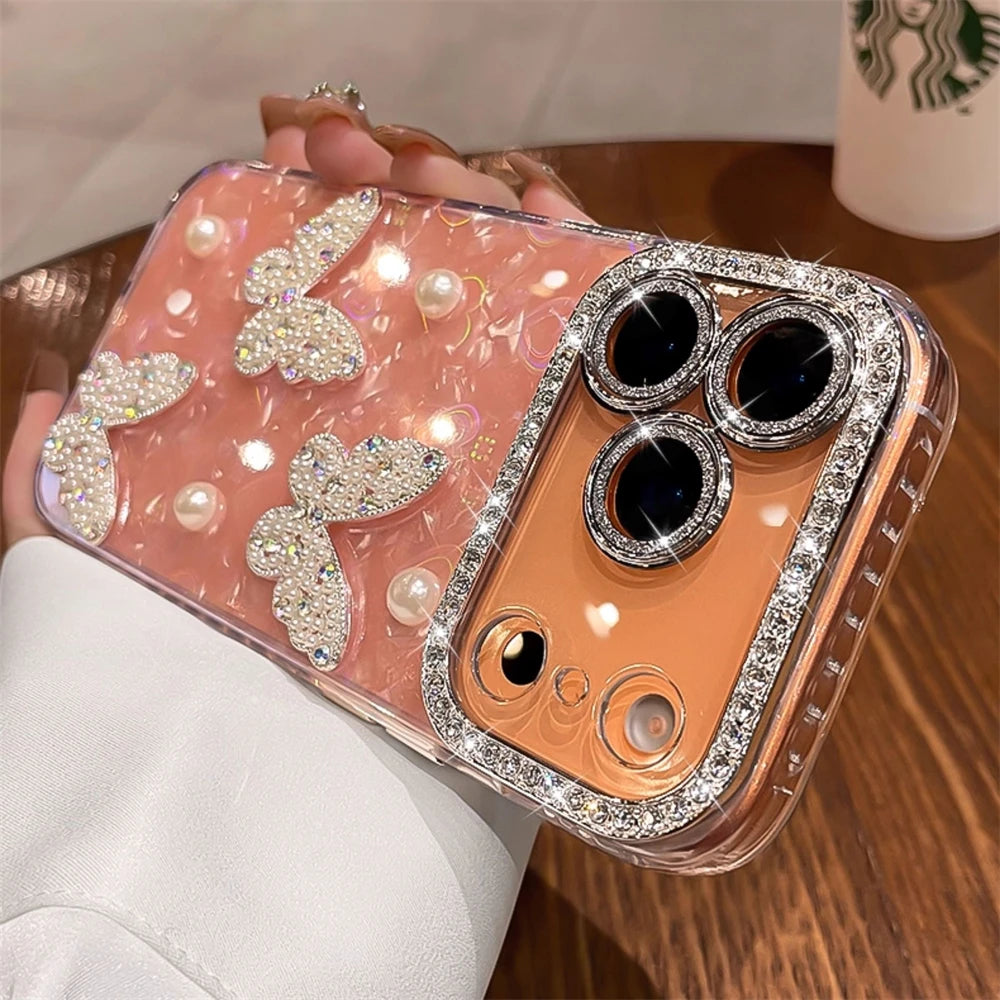 Butterfly Rhinestone Phone Case