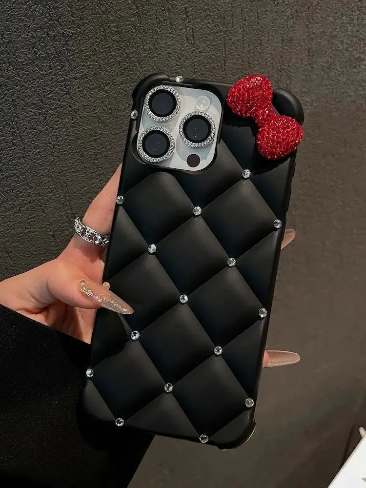 Luxury Designer Diamond Bow Phone Case