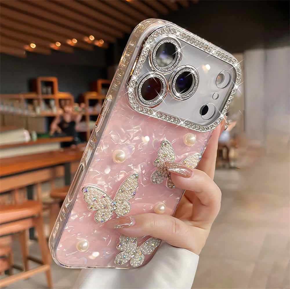 Butterfly Rhinestone Phone Case