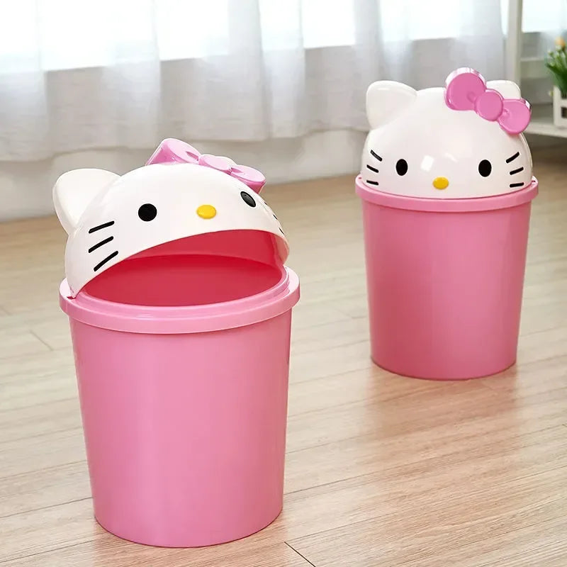 Small Pink Kawaii Trash Can