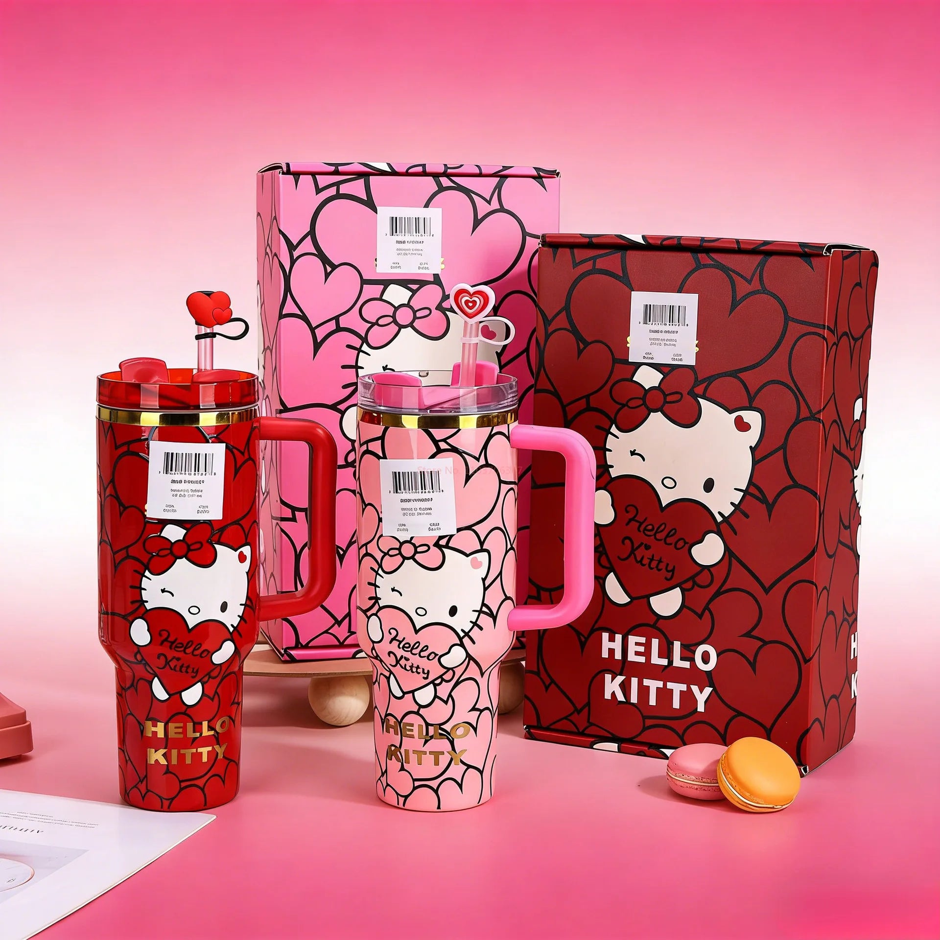 Kawaii Heart Water Bottle