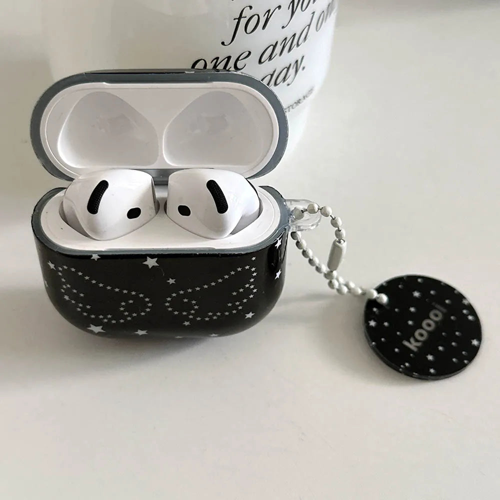 Black Angel Wings Airpods Case