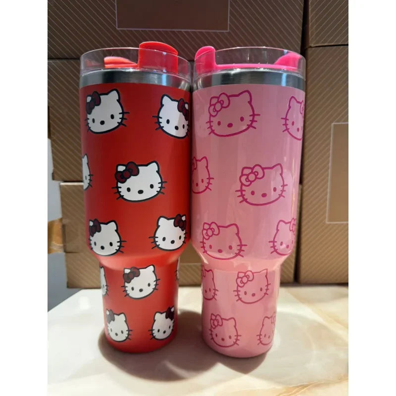 Kawaii Cup with Handle Straw Cup