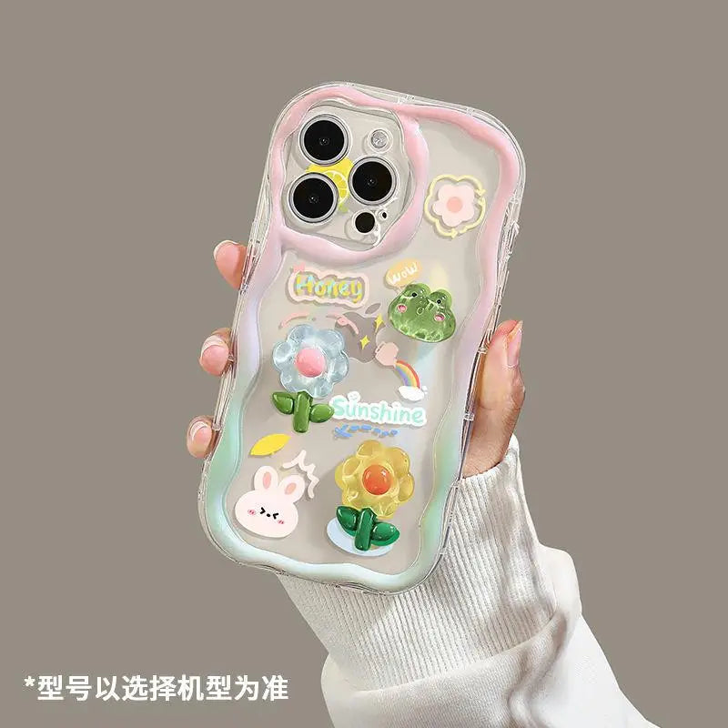 3D Cartoon Cute Flower Phone Case