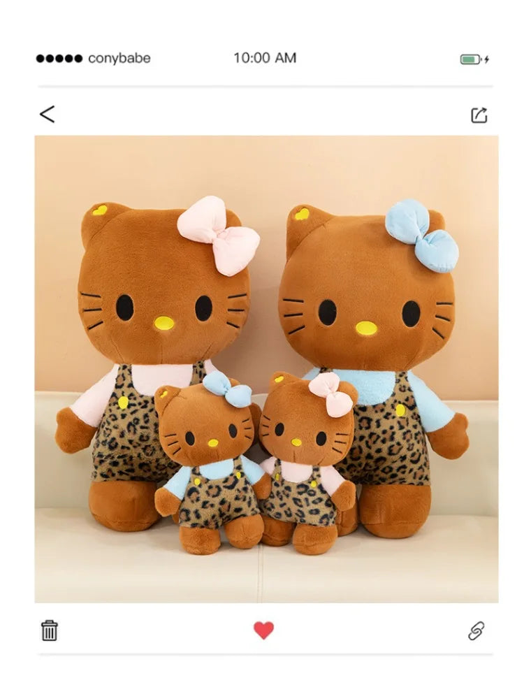 Leather Leopard Print Plushie