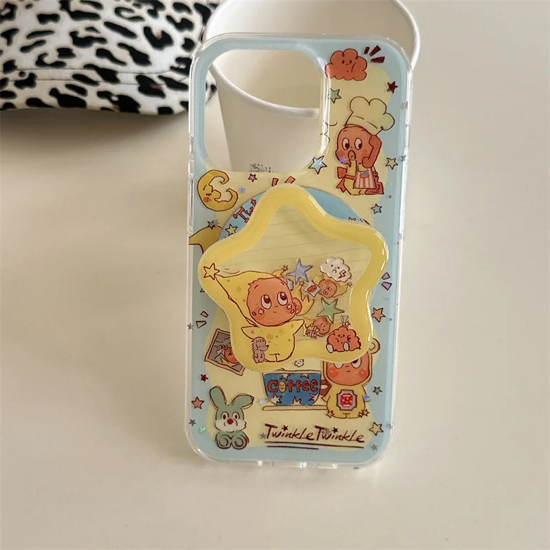 Kawaii Cartoon Star Baby Magnetic Phone Case