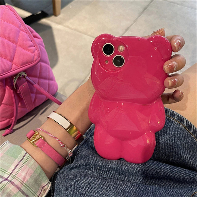 Pink Bear Phone Case
