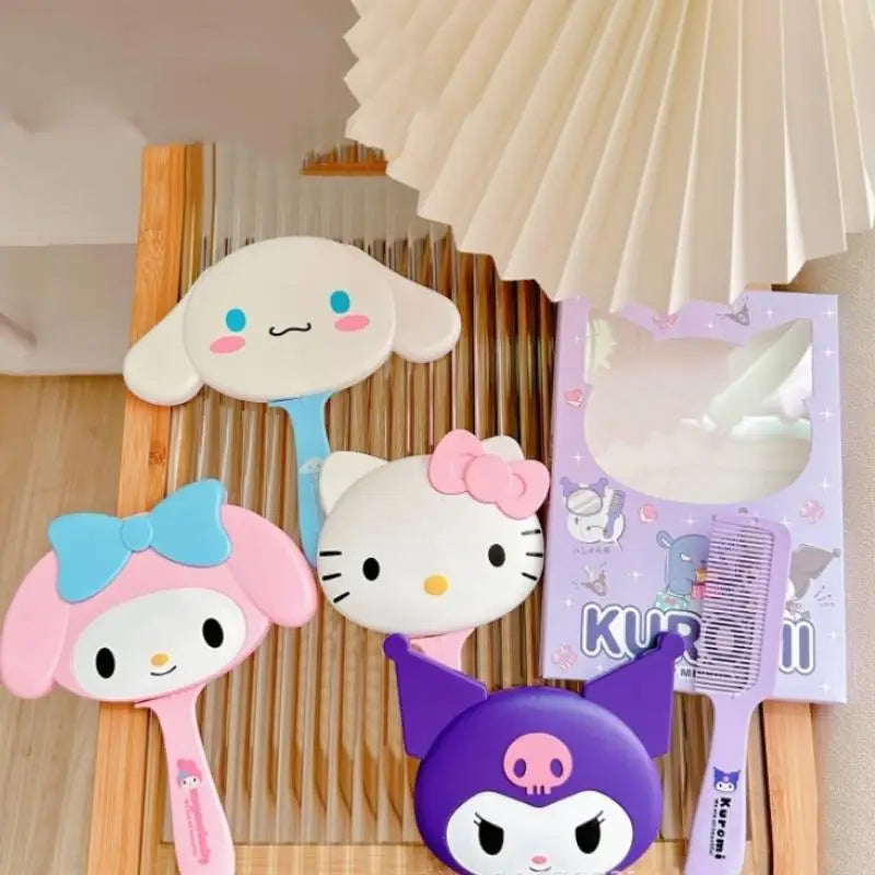 Kawaii Makeup Comb Mirrors