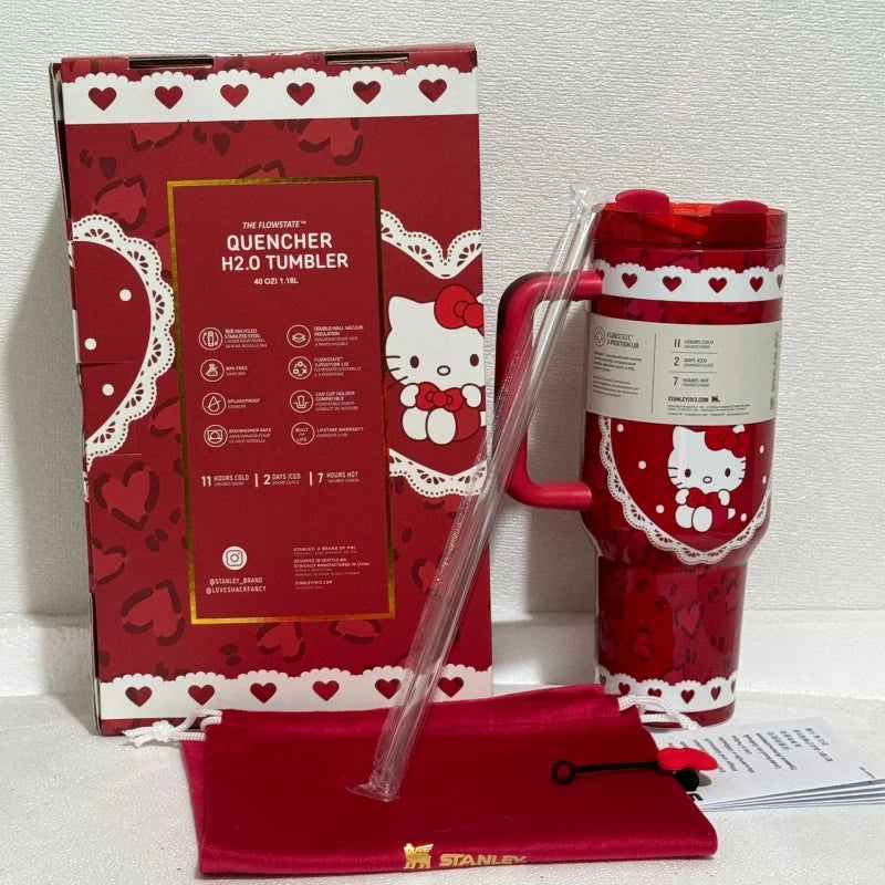 Kawaii Cup 40oz Quencher Tumbler With Handle
