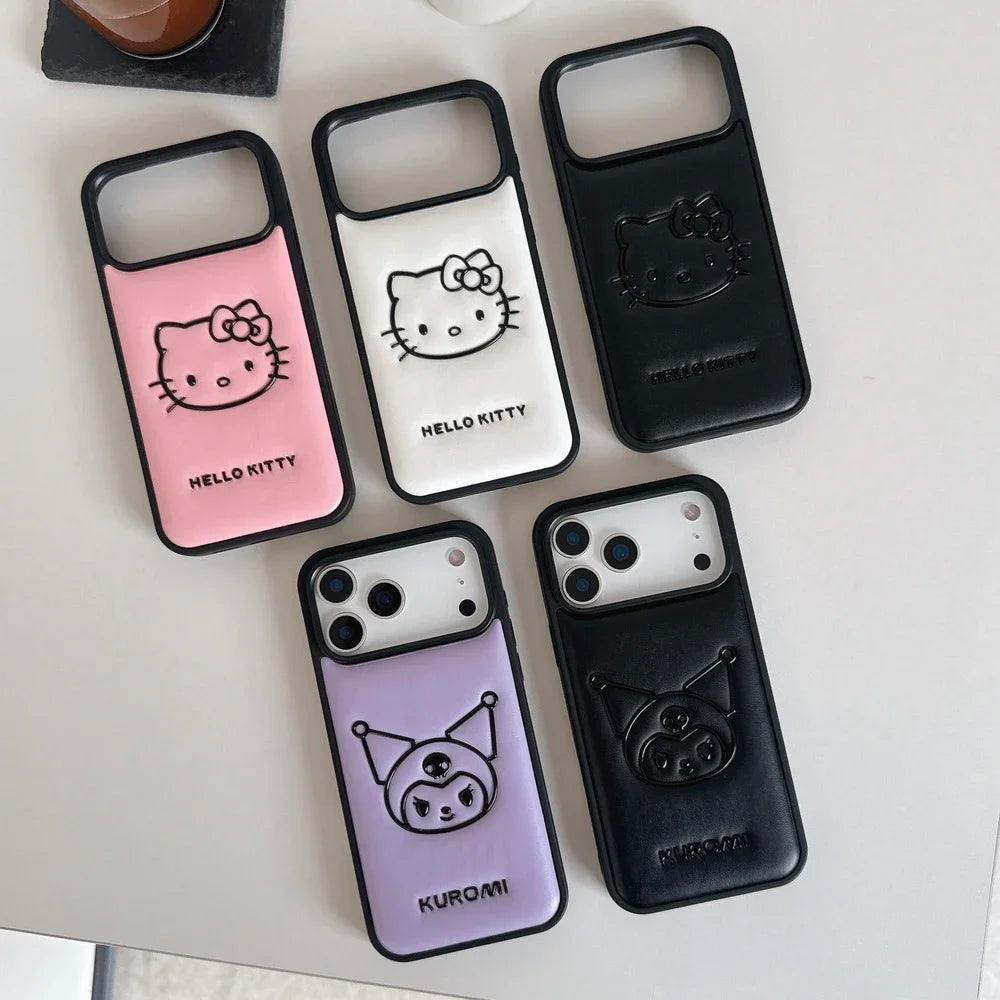 Kawaii 3D Cute Leather Phone Case