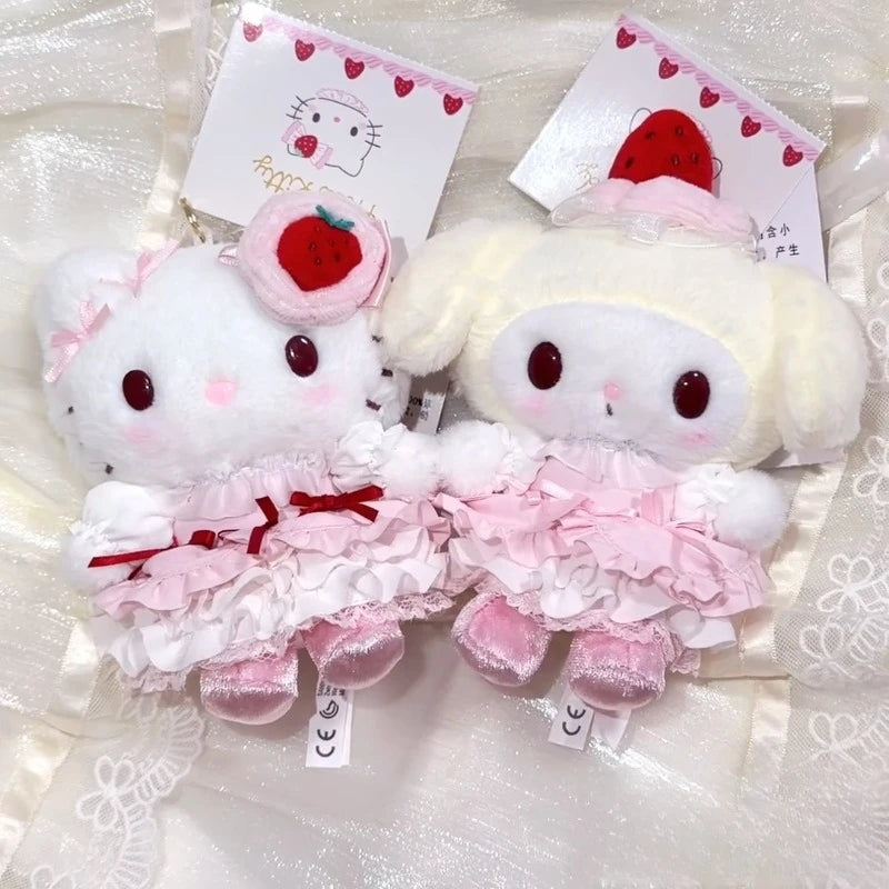 Strawberry Cake Sweetheart Plush Doll Pendant
