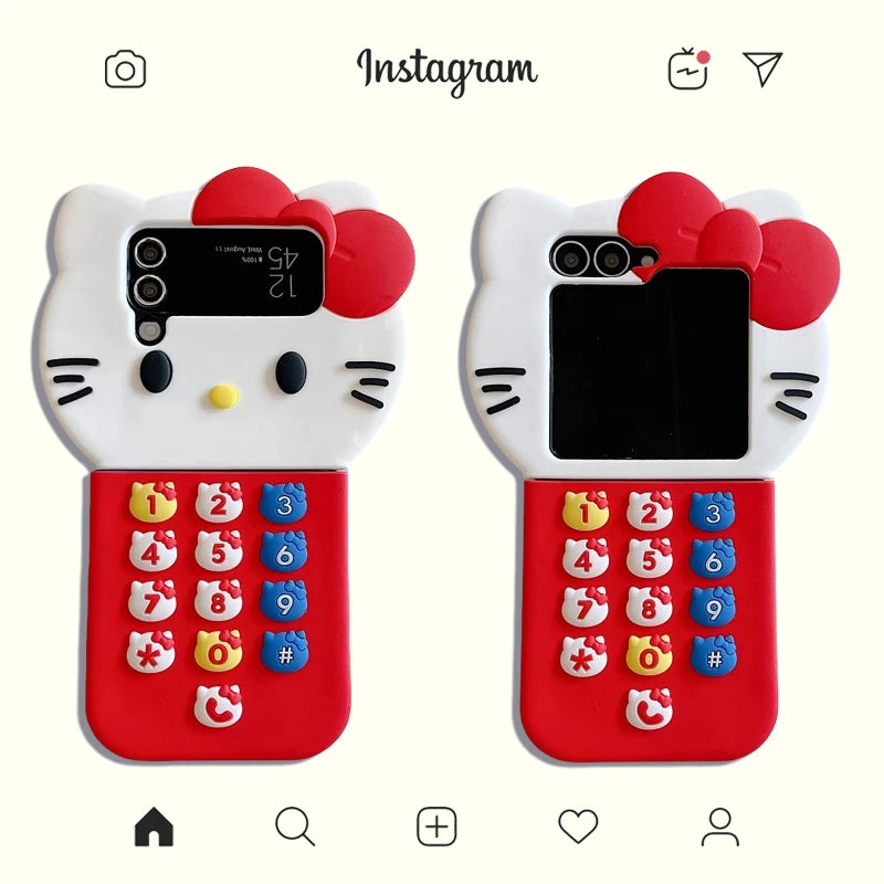 Kawaii Calculator Phone Case For Samsung Galaxy Z Flip