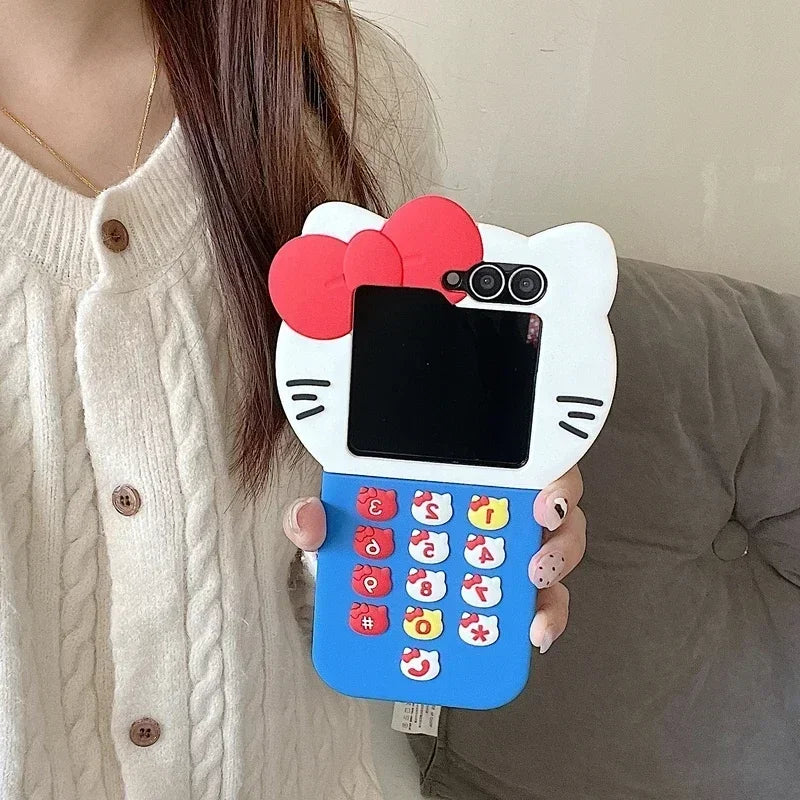 Kawaii Calculator Phone Case For Samsung Galaxy Z Flip