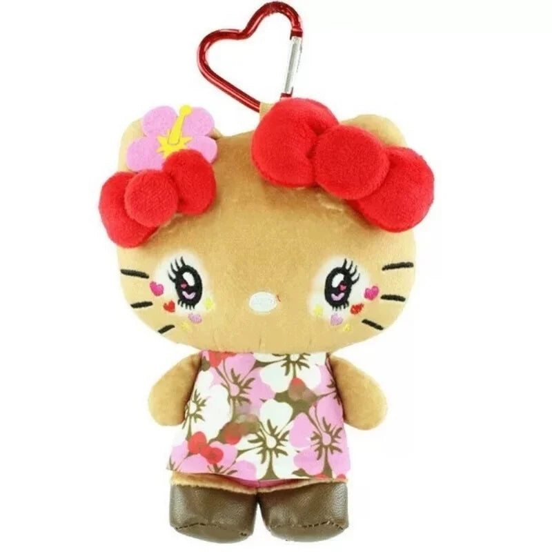 Shibuya Gal Floral Uniform Sunburned Plush Doll Pendant Keychain Bag Charm