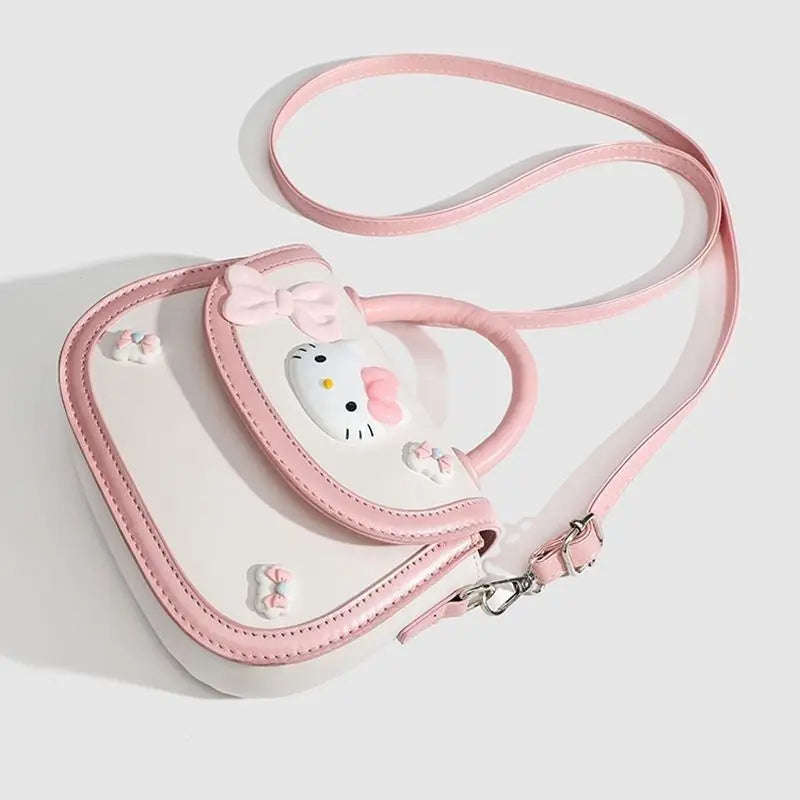 Cute Mini Handbag Pink White Kawaii Crossbody Bag