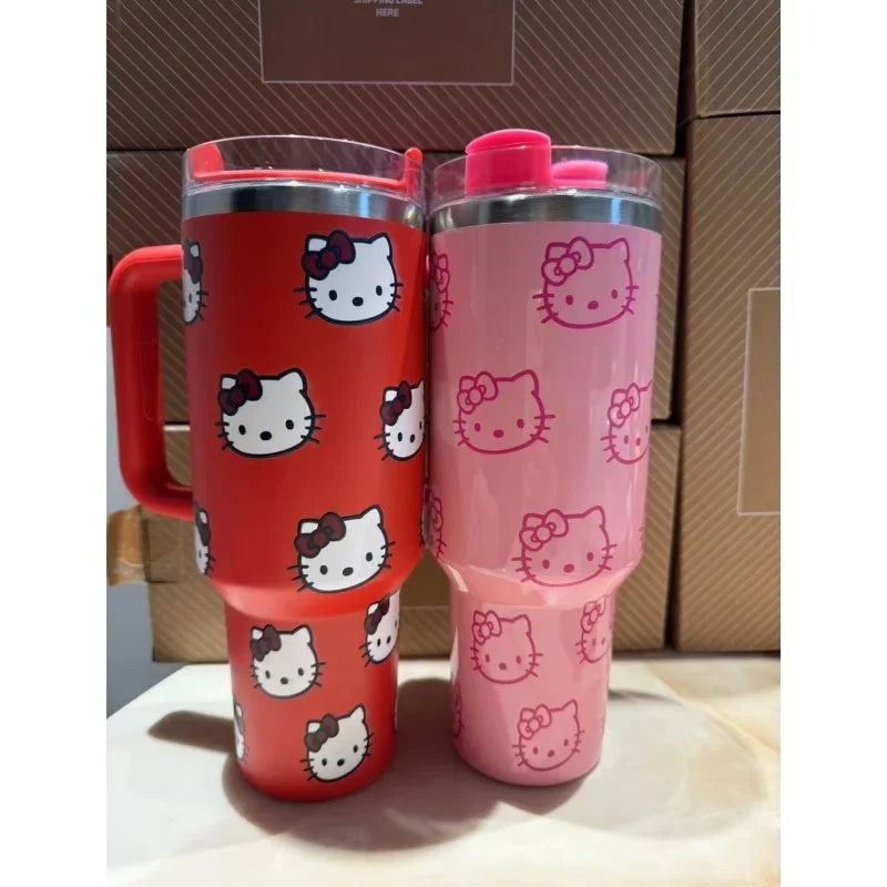 Kawaii Cup with Handle Straw Cup